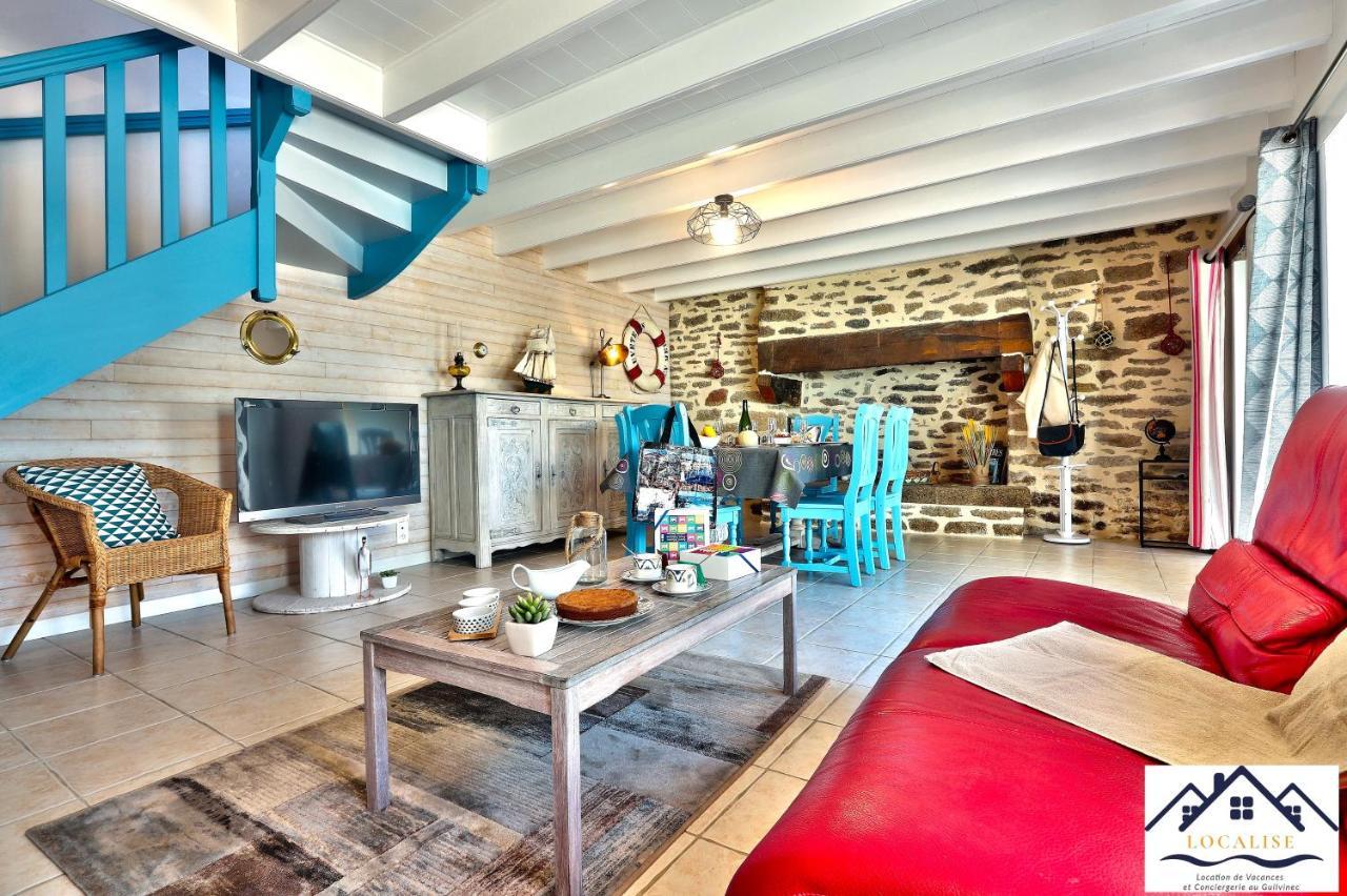 Localise - M3A La Maison Du Pecheur Au Guilvinec - Chambres Vue Mer - A 20M De La Mer Situee A La Pointe De Men Meur - Tout A Pied, Plage, Port, Centre, Commerces, Marche - Wifi Inclus - Linge De Lit Inclus - Jardin Clos - En Option , Menage Et Servi Buitenkant foto