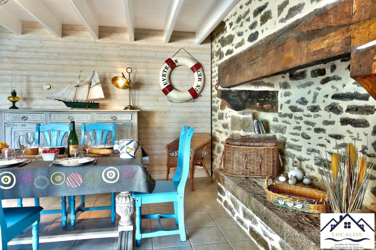 Localise - M3A La Maison Du Pecheur Au Guilvinec - Chambres Vue Mer - A 20M De La Mer Situee A La Pointe De Men Meur - Tout A Pied, Plage, Port, Centre, Commerces, Marche - Wifi Inclus - Linge De Lit Inclus - Jardin Clos - En Option , Menage Et Servi Buitenkant foto