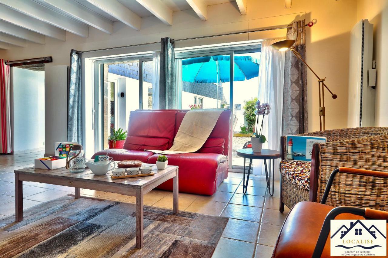 Localise - M3A La Maison Du Pecheur Au Guilvinec - Chambres Vue Mer - A 20M De La Mer Situee A La Pointe De Men Meur - Tout A Pied, Plage, Port, Centre, Commerces, Marche - Wifi Inclus - Linge De Lit Inclus - Jardin Clos - En Option , Menage Et Servi Buitenkant foto