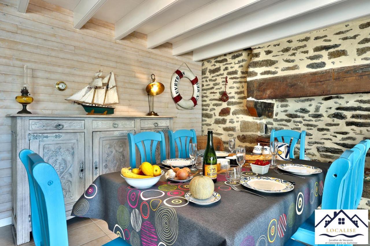 Localise - M3A La Maison Du Pecheur Au Guilvinec - Chambres Vue Mer - A 20M De La Mer Situee A La Pointe De Men Meur - Tout A Pied, Plage, Port, Centre, Commerces, Marche - Wifi Inclus - Linge De Lit Inclus - Jardin Clos - En Option , Menage Et Servi Buitenkant foto