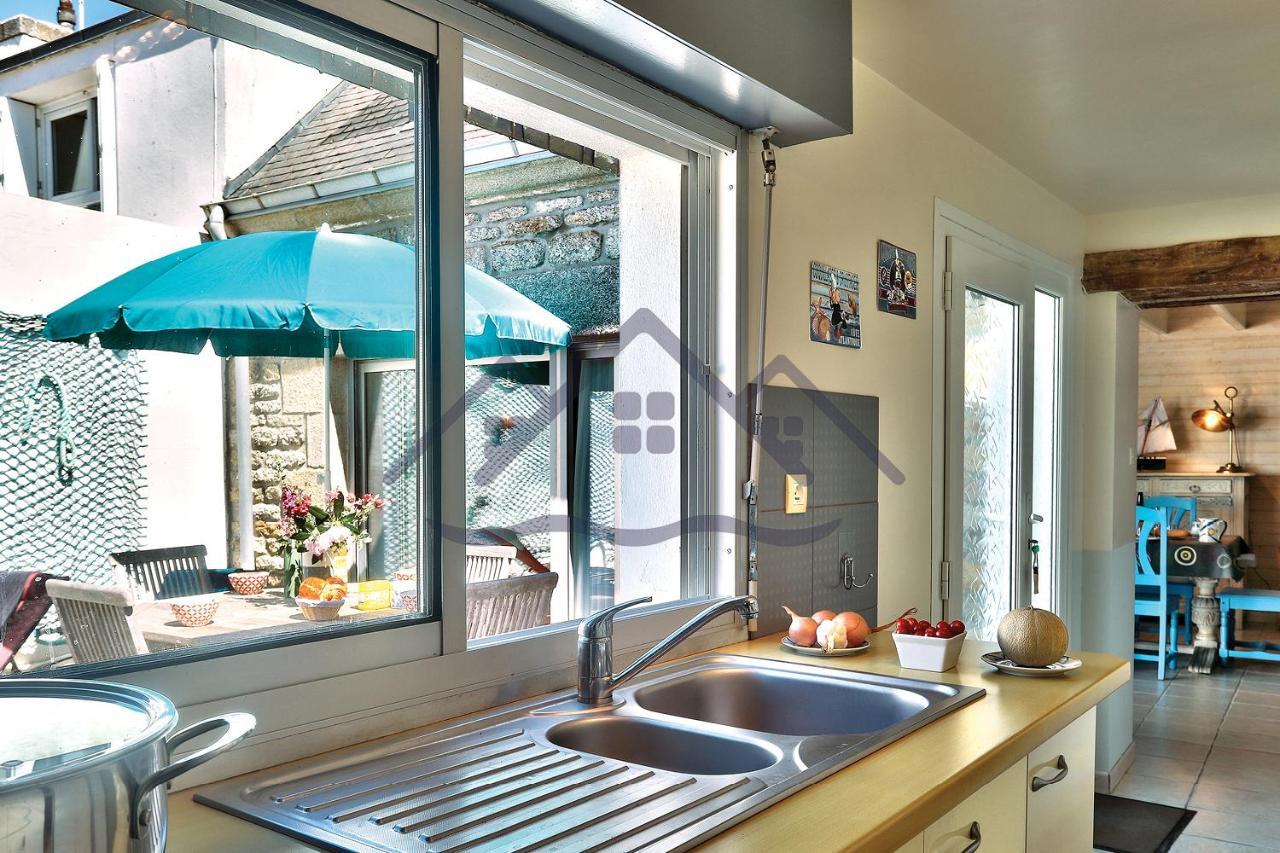 Localise - M3A La Maison Du Pecheur Au Guilvinec - Chambres Vue Mer - A 20M De La Mer Situee A La Pointe De Men Meur - Tout A Pied, Plage, Port, Centre, Commerces, Marche - Wifi Inclus - Linge De Lit Inclus - Jardin Clos - En Option , Menage Et Servi Buitenkant foto